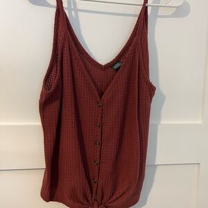 Waffle tank top